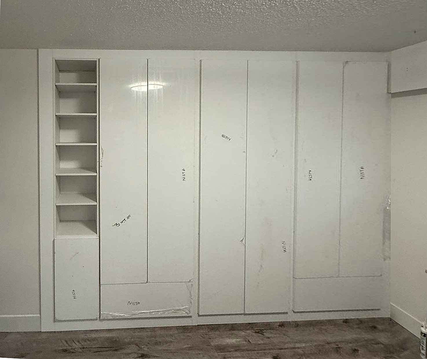 Custom closet system after renovation